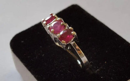 Pigeon Blood Ruby Band Women Ruby Ring Yaqoot band For Women Ladies Ruby Band - Heavenly Gems
