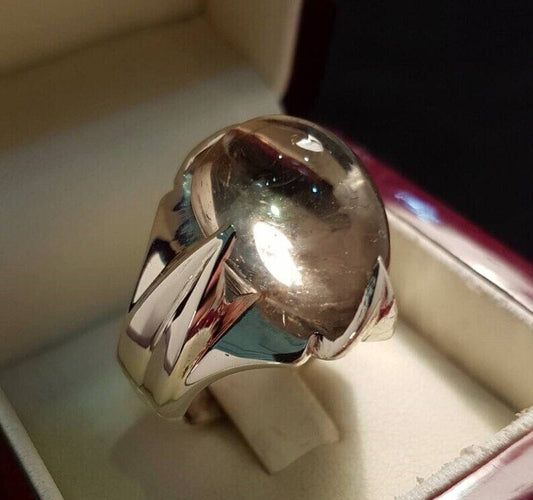 Quartz Ring Natural Najaf Stone Najafi Dur Najaf Ring Handmade Jewelry Men ring - Heavenly Gems