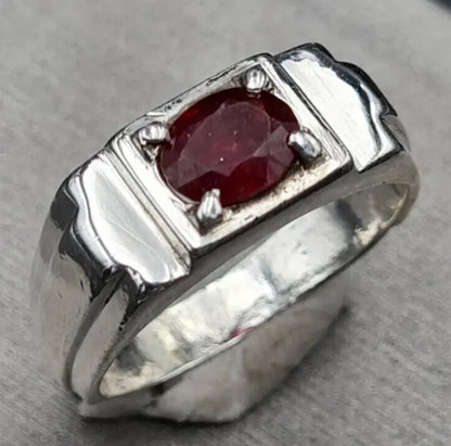 Natural Unheated Untreated Ruby Ring Afghanistan Ruby beautiful Pigeon blood - Heavenly Gems